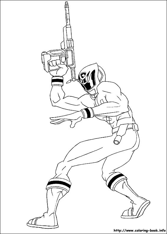 Power Rangers coloring picture